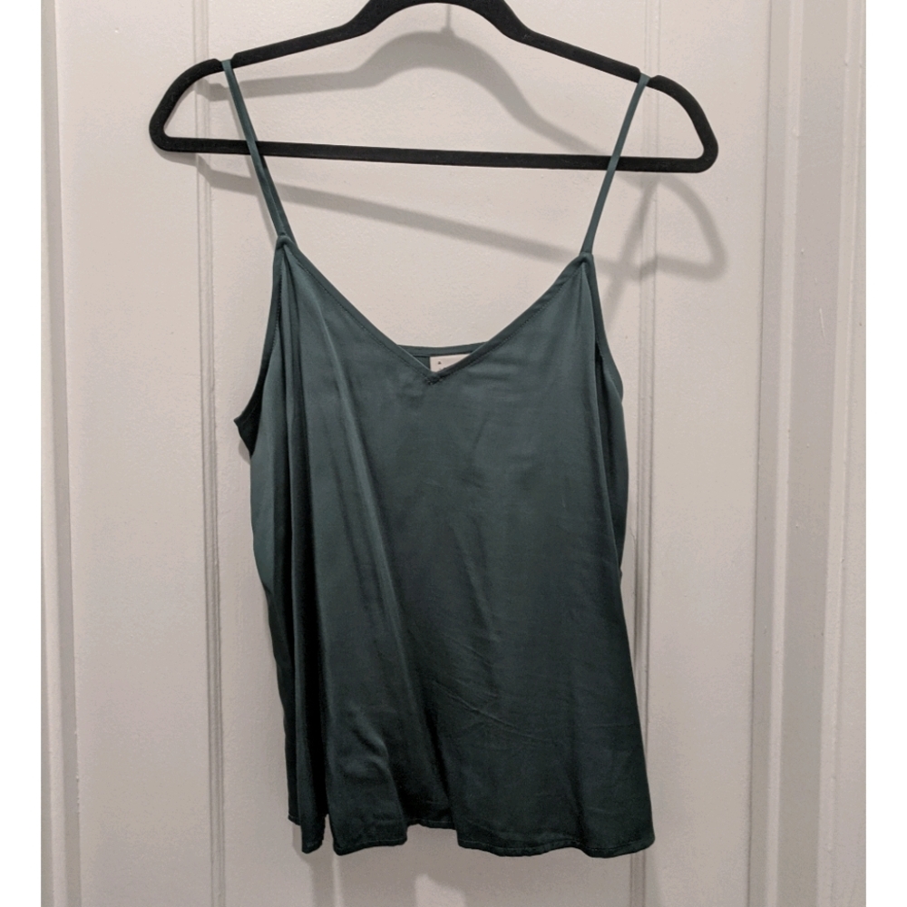 A New Day Green Satin Cami